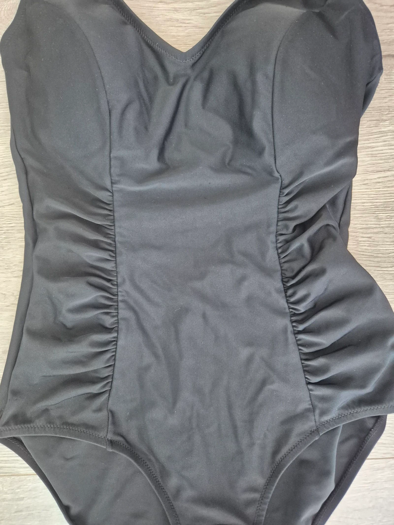 Black Swimsuit with Tummy Control & Pleats – JFW – Size 42 (UK 14) – photo 3